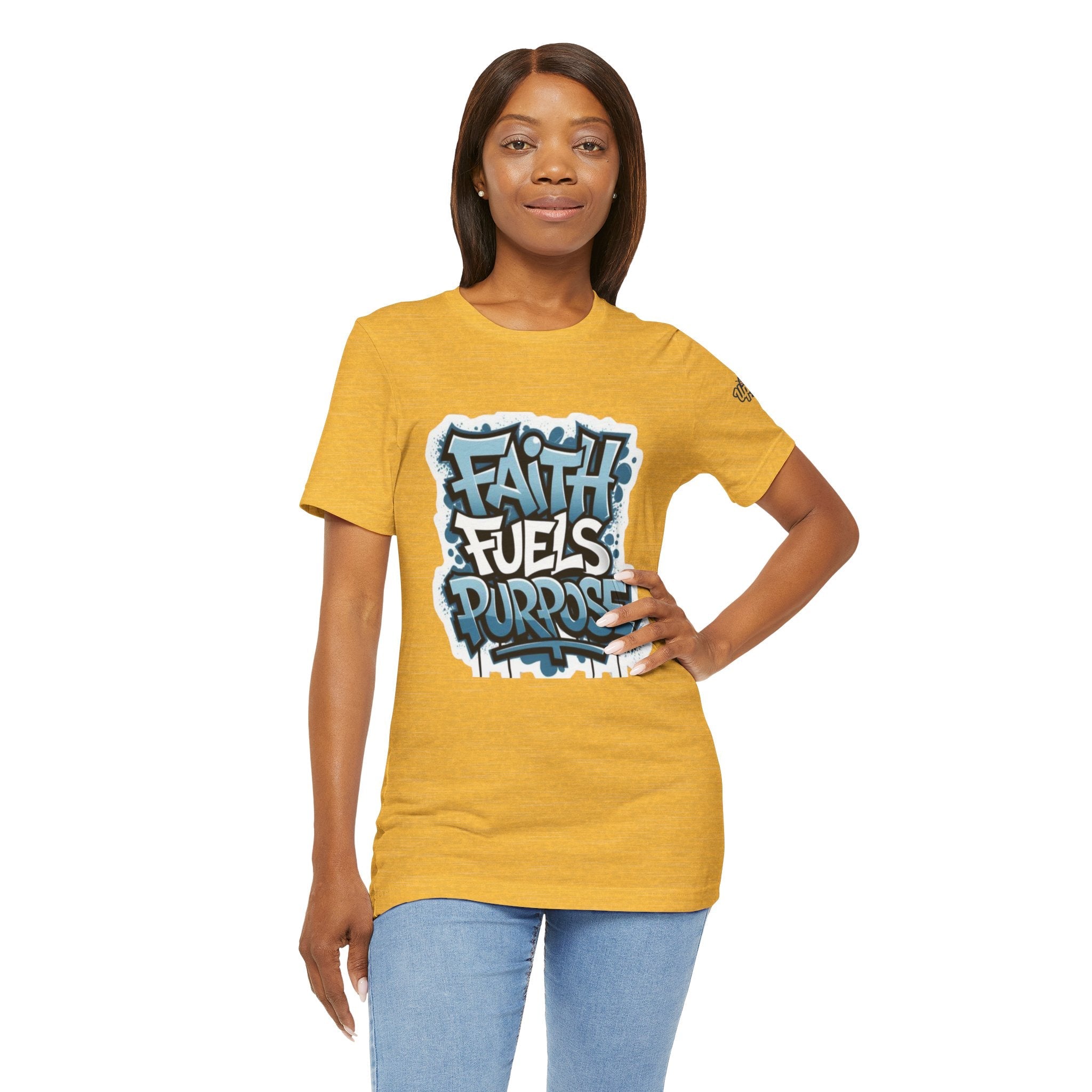 Faith Fuels Purpose T-shirt – Inspirational Christian T-shirt for Divine Drive & Unstoppable Belief Printify