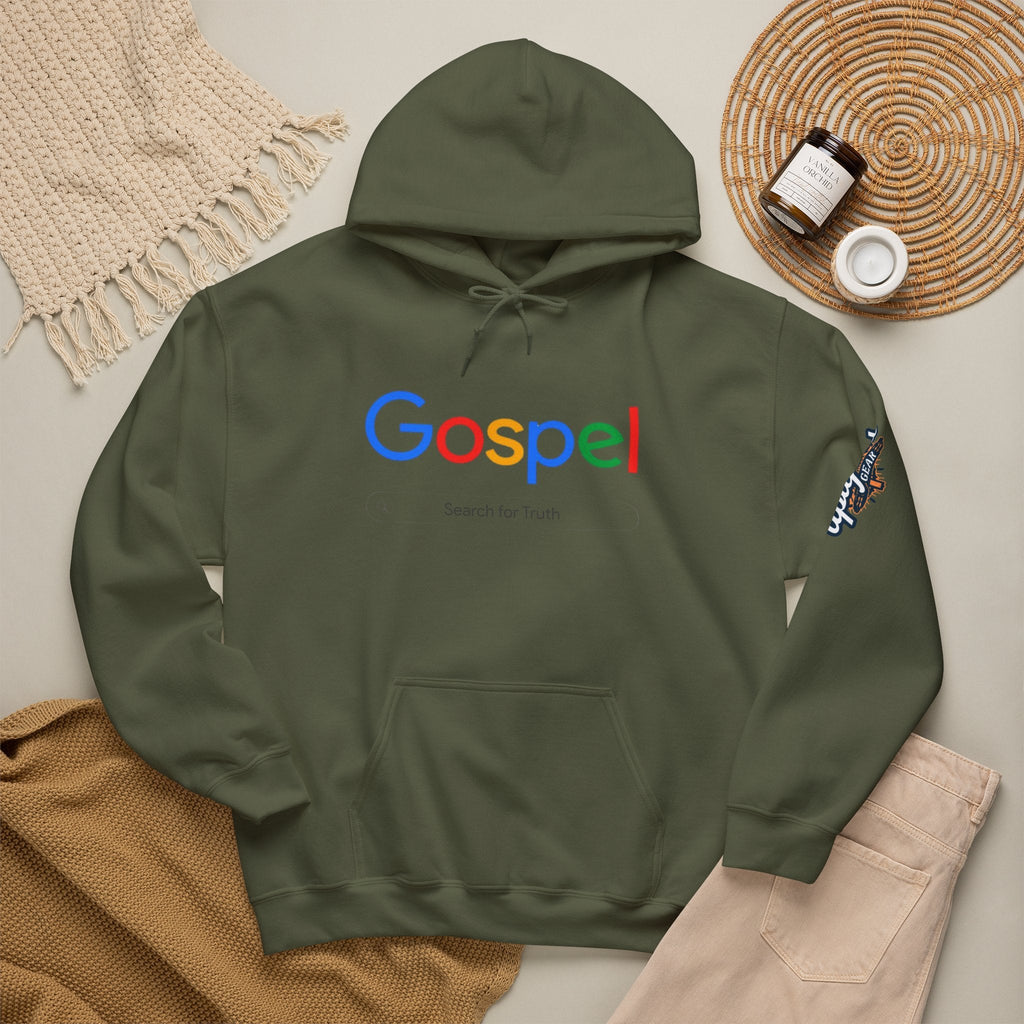 Gospel Hoodie — "Search for Truth" Christian Faith Pullover Printify