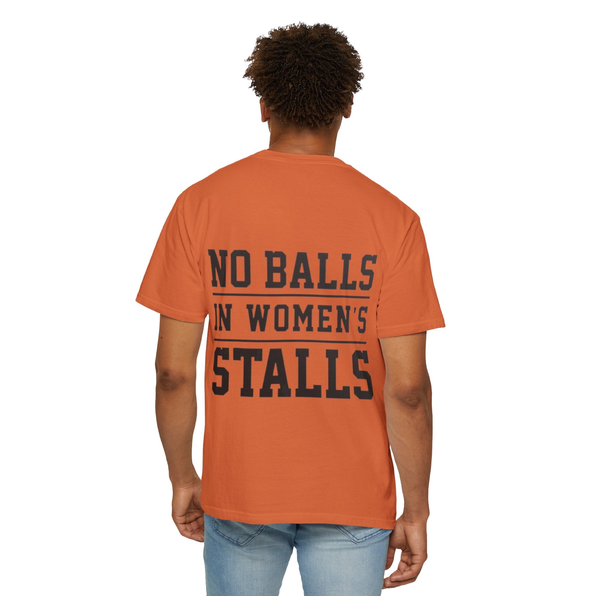 No Balls in Women’s Stalls Graphic Tee — Uplifted Sports Vibe T-Shirt Printify