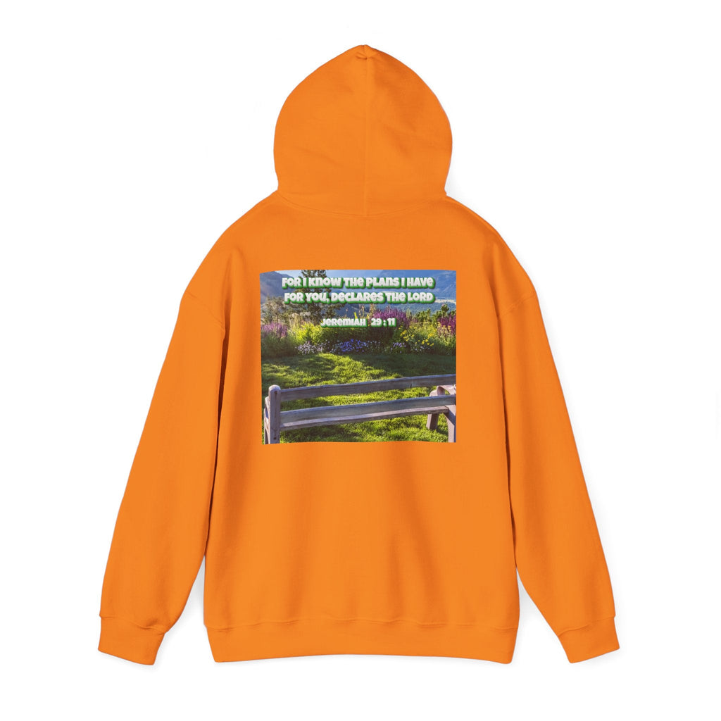 Bible Verse Unisex Heavy Blend™ Hooded Sweatshirt - Jeremiah 29 : 11 Printify