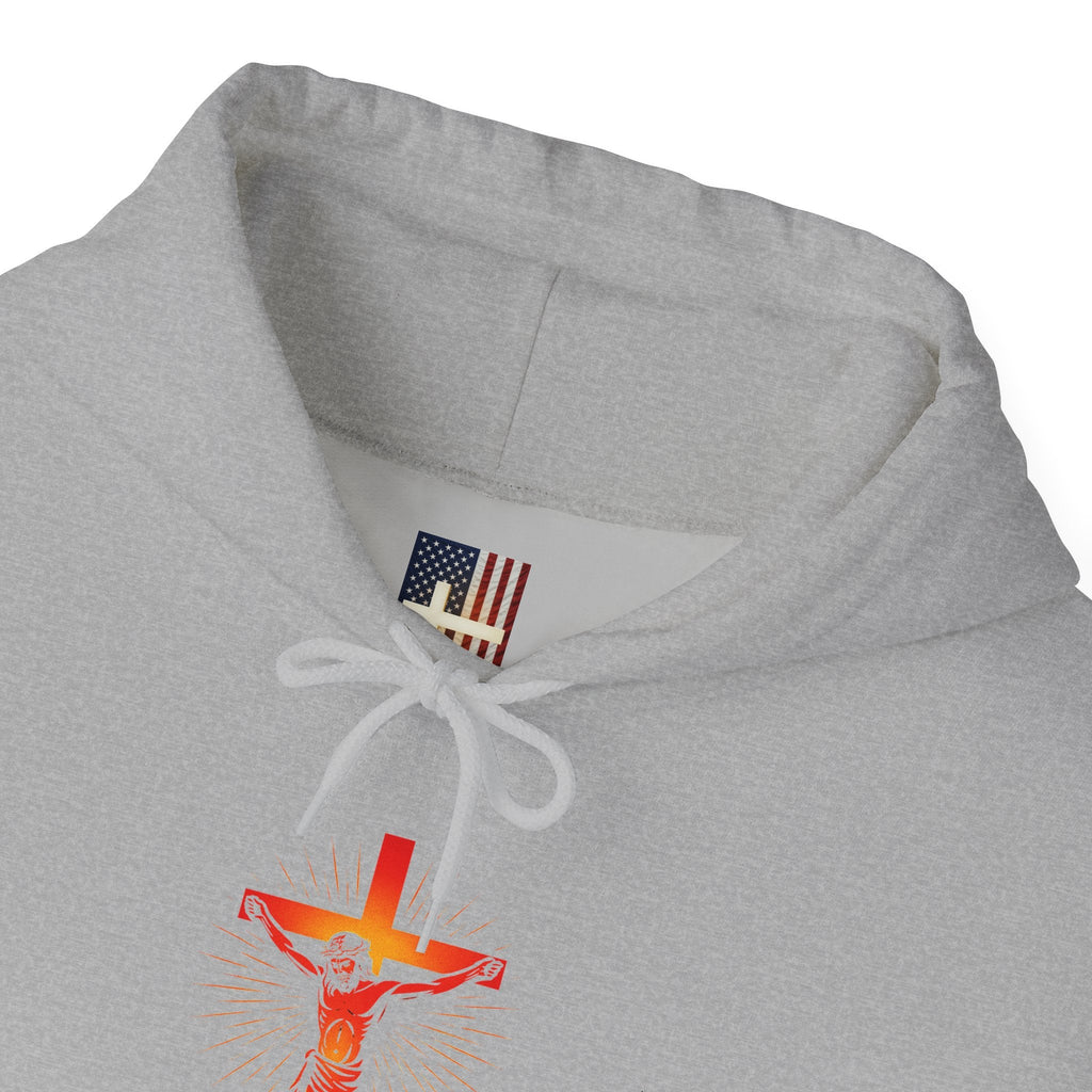 Unashamed Hoodie – Romans 1:16 Crucifixion Christian Sweatshirt for Bold Unwavering Faith Printify