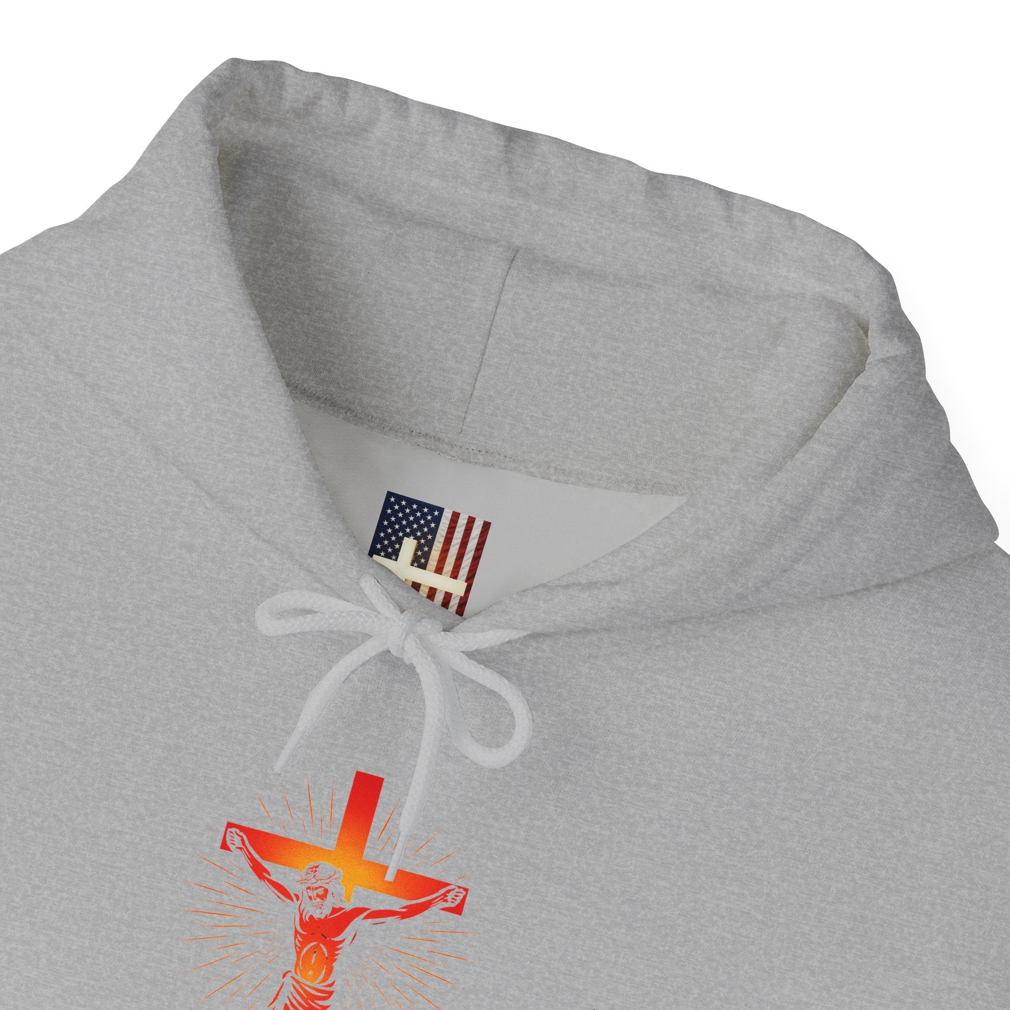 Unashamed Hoodie – Romans 1:16 Crucifixion Christian Sweatshirt for Bold Unwavering Faith Printify