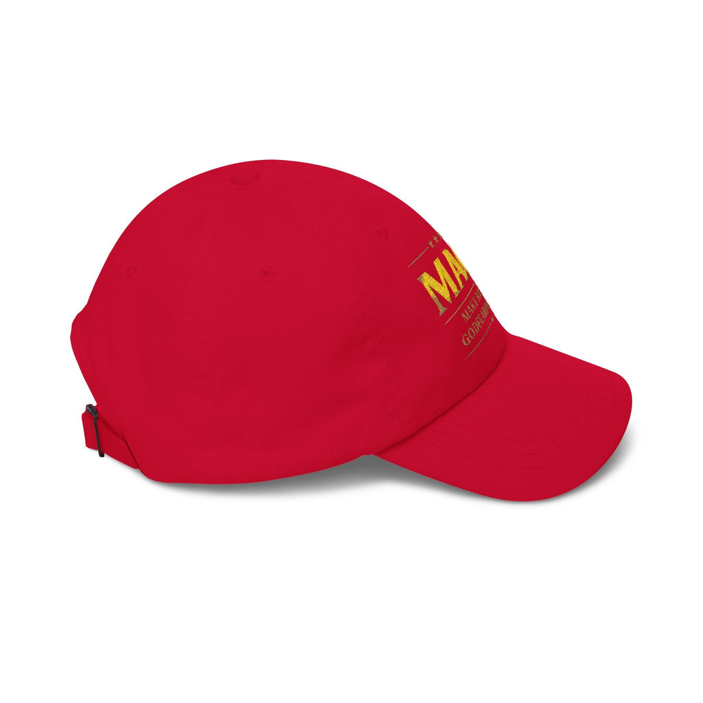Dad Cap — "MAGA: Make America Godfearing Again" Embroidered Hat Printify