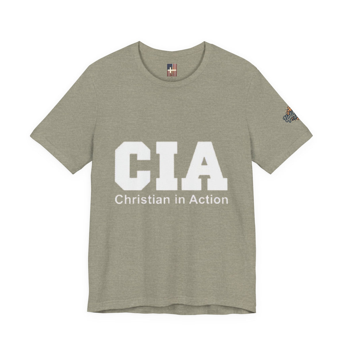 CIA Christian in Action T-shirt - Funny Faith Parody T-shirt - Mission Ready Apparel Printify