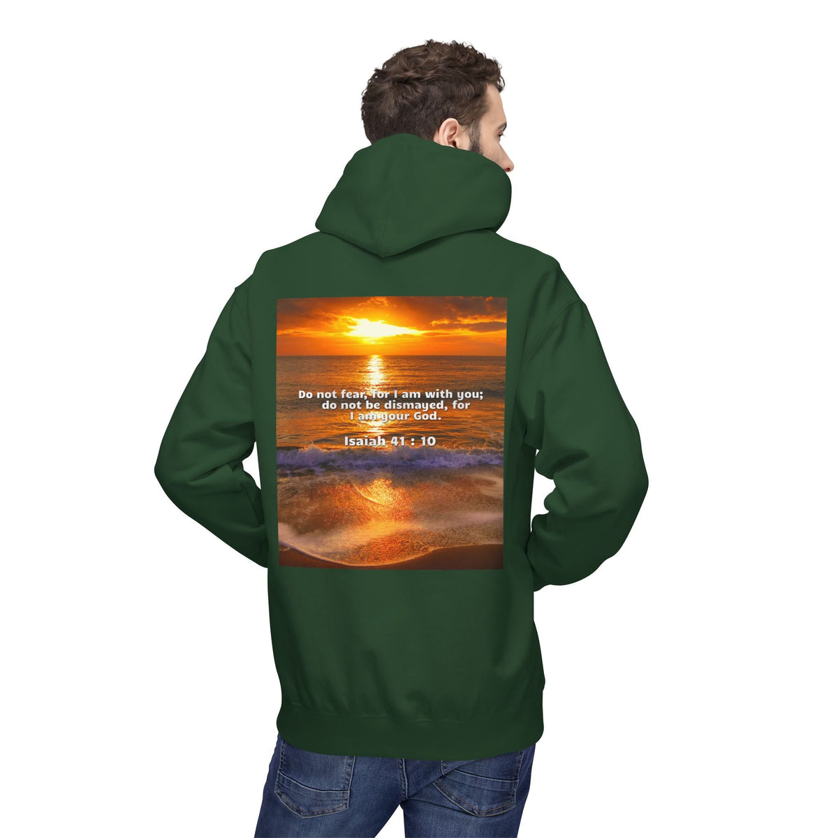 Hoodie - Isaiah 41:10 Bible Verse Religious Design Printify