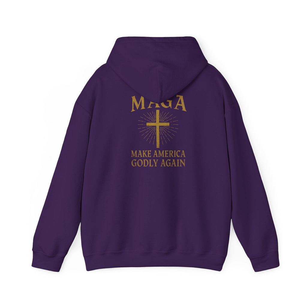 Make America Godly Again Hoodie – MAGA Christian Patriotic Sweatshirt for Biblical Values & Freedom Printify