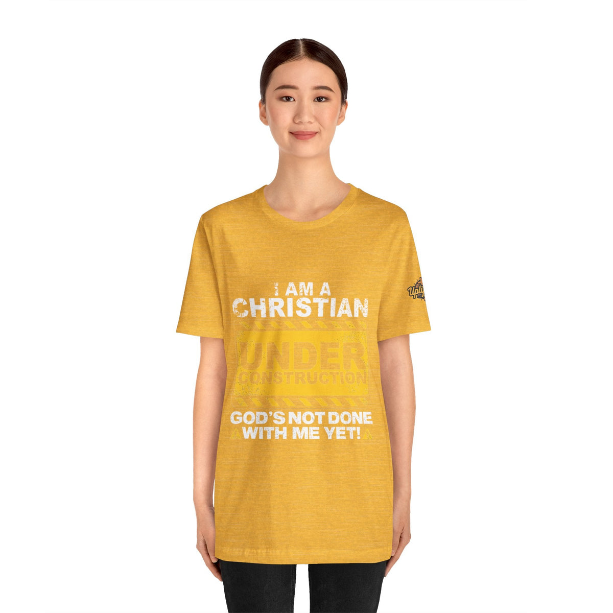 Christian Under Construction T-shirt | God Is Not Done With Me Yet T-shirt Printify