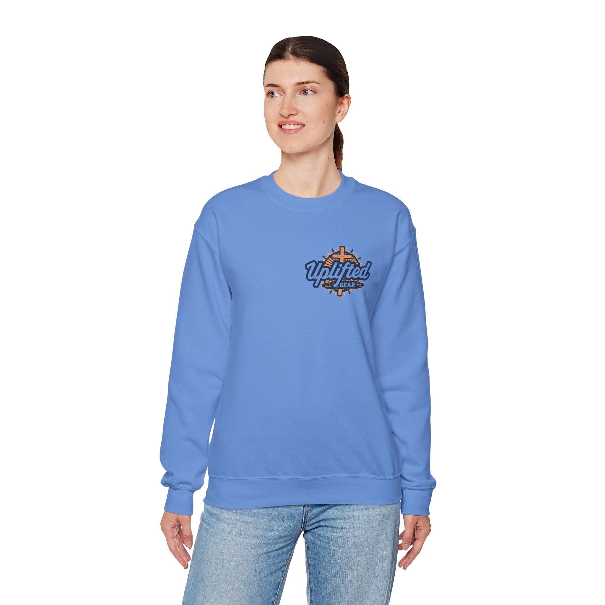 God Created Adam and Eve Sweatshirt – Biblical Truth Christian Sweatshirt for Unshakable Faith Printify