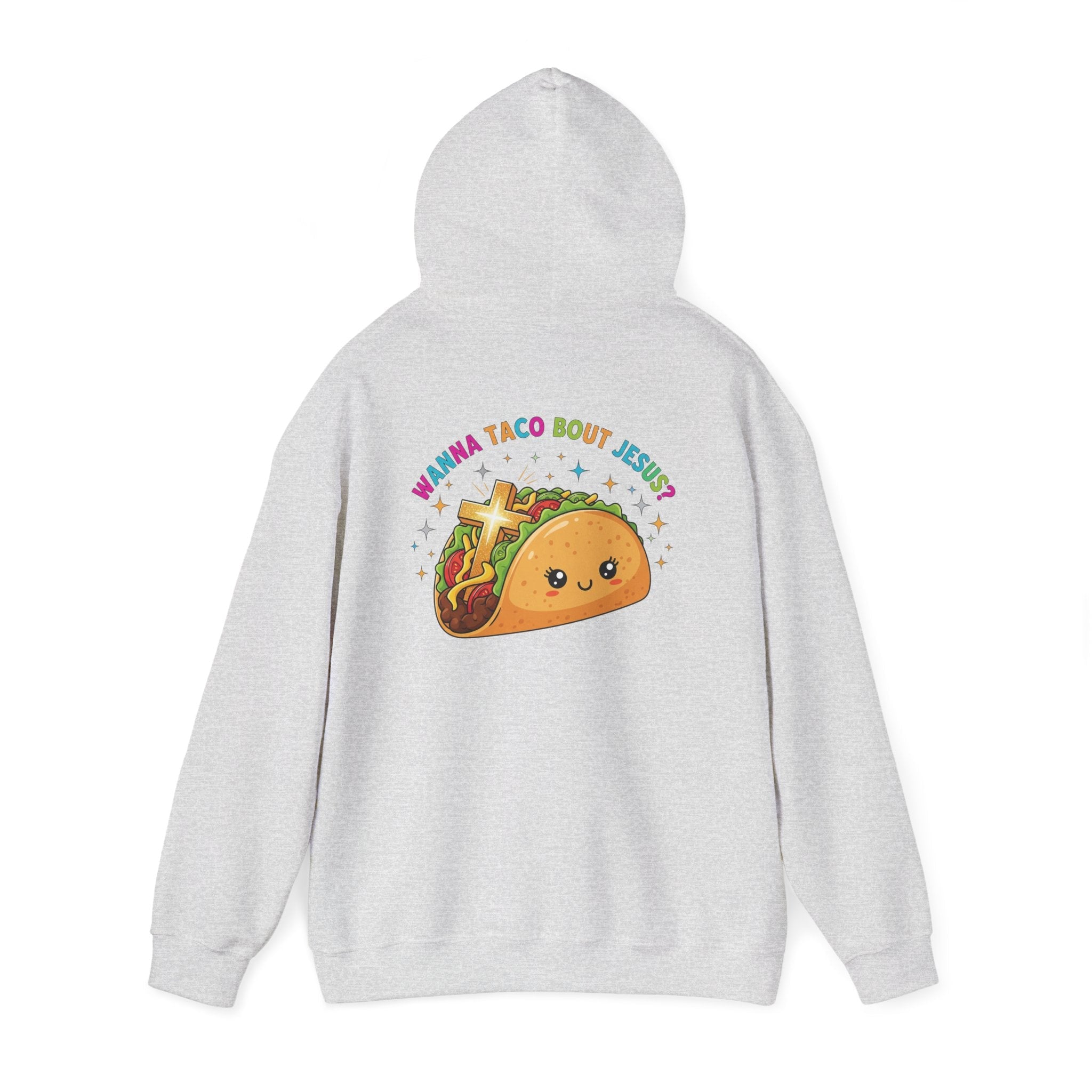 Wanna Taco 'Bout Hoodie – Cozy Christian Pun Hoodie for Faith & Fun Printify