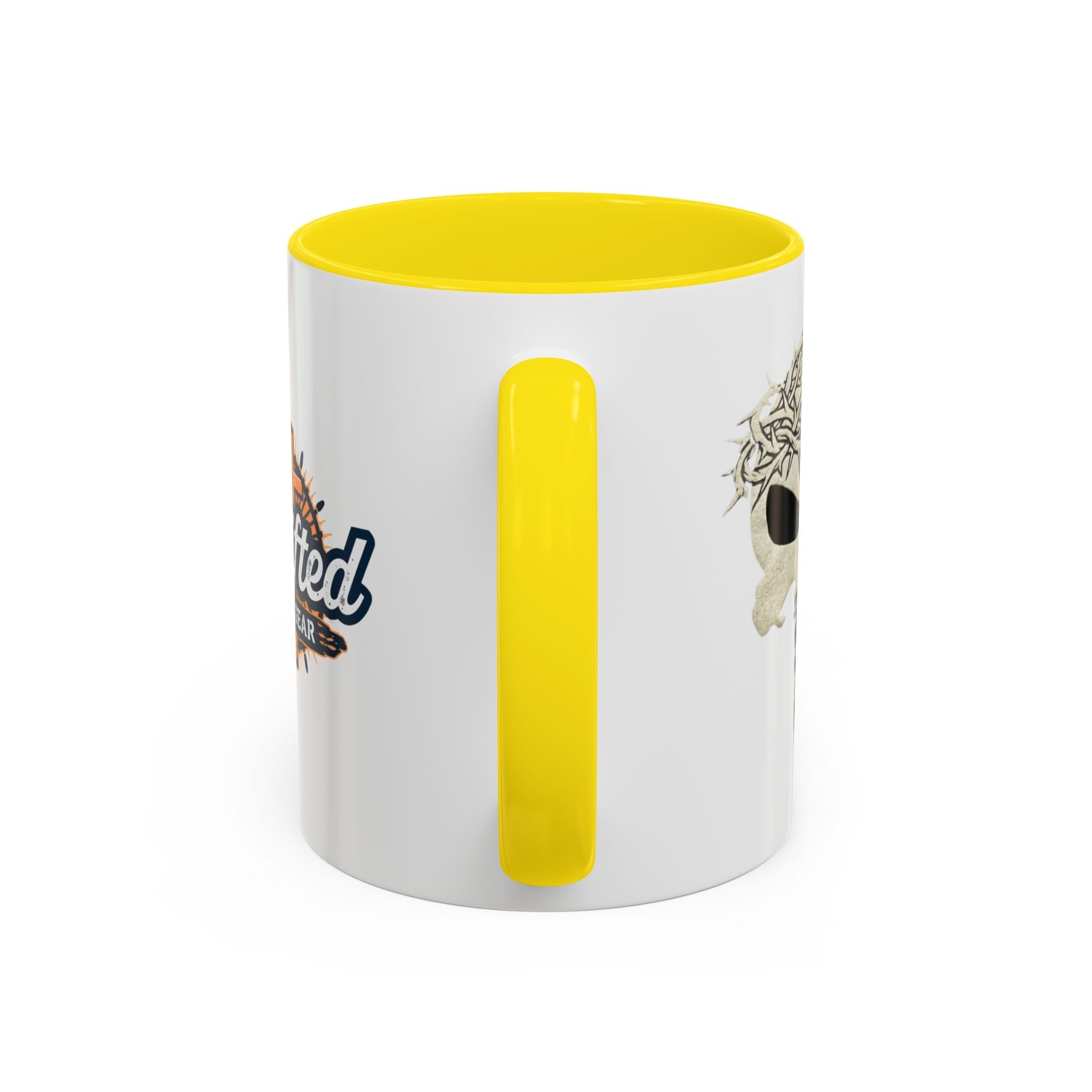Christian Skull Coffee Mug — Crown of Thorns “Warrior Faith” (11/15 oz) Printify