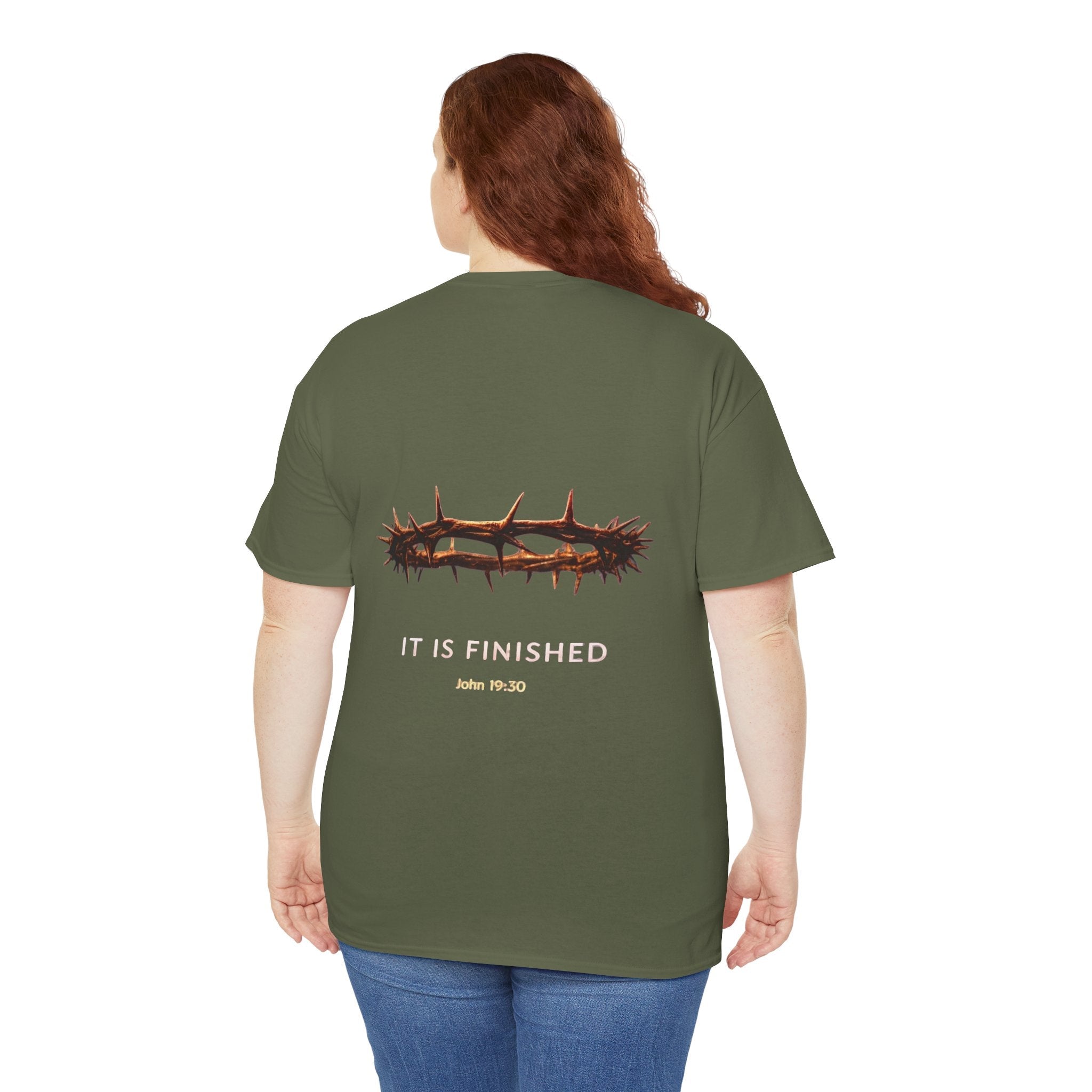 It Is Finished Crown of Thorns Tee — Christian John 19:30 Faith Shirt Printify
