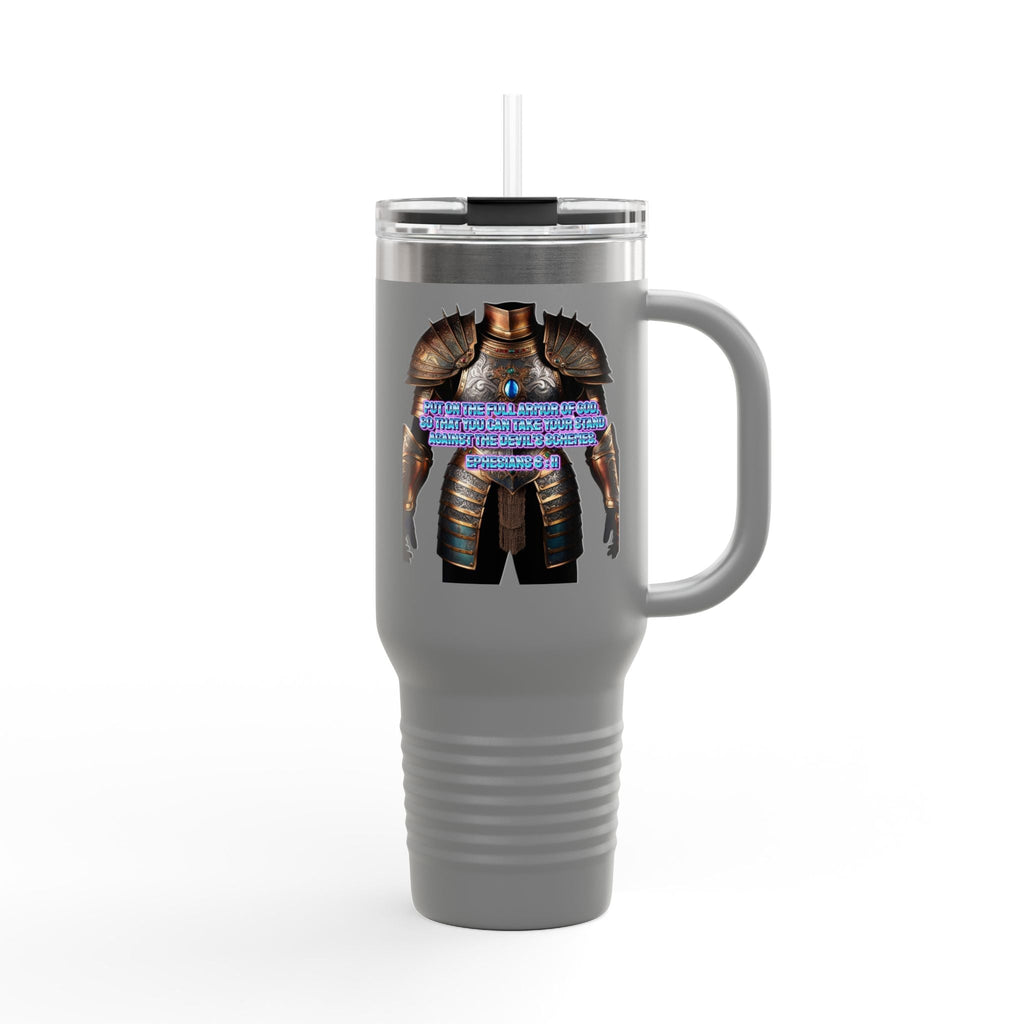Religious Graphic Armor Of God Design - Insulated Travel Mug, 40oz Printify