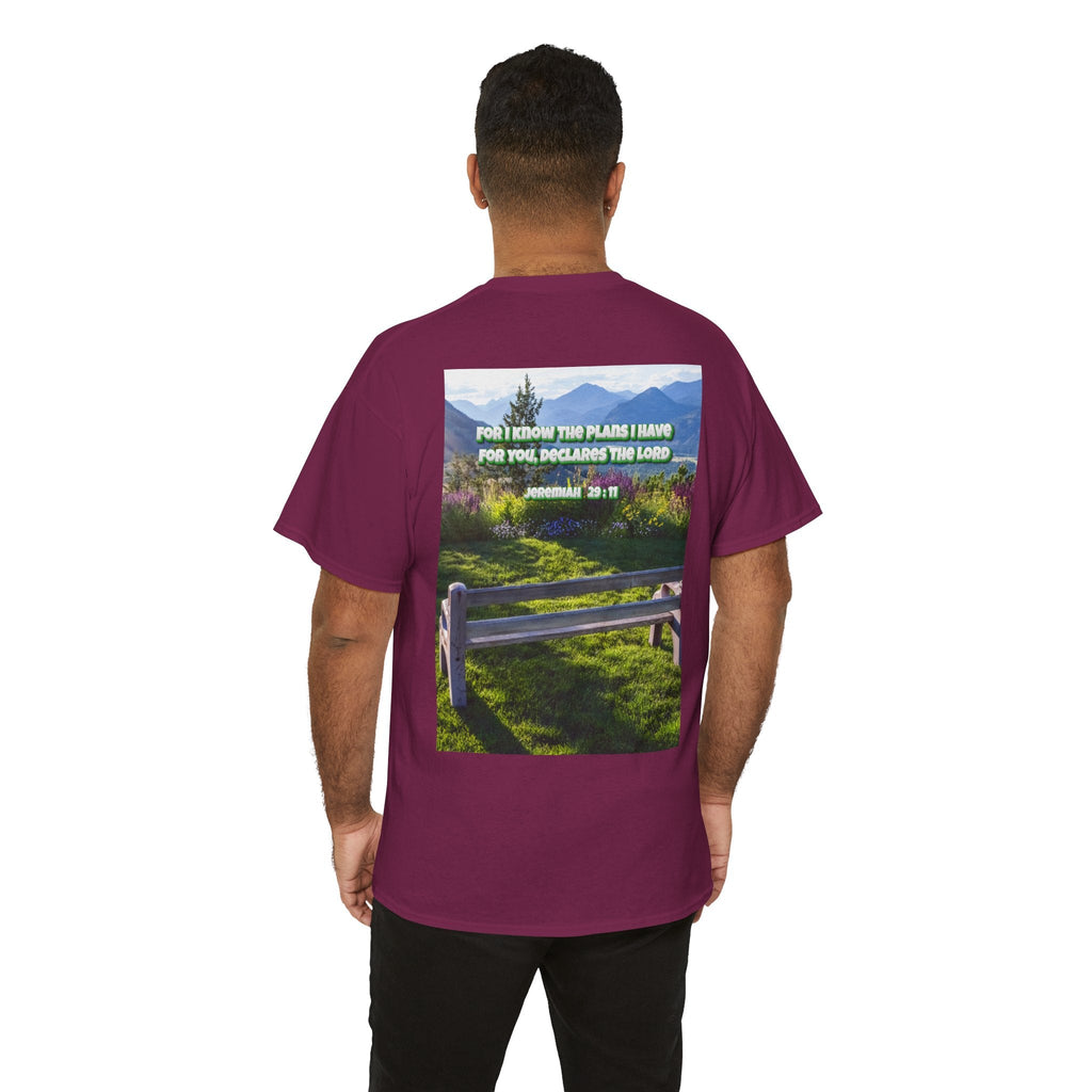 Bible Verse Unisex Tee -  Jeremiah 29 : 11 Printify