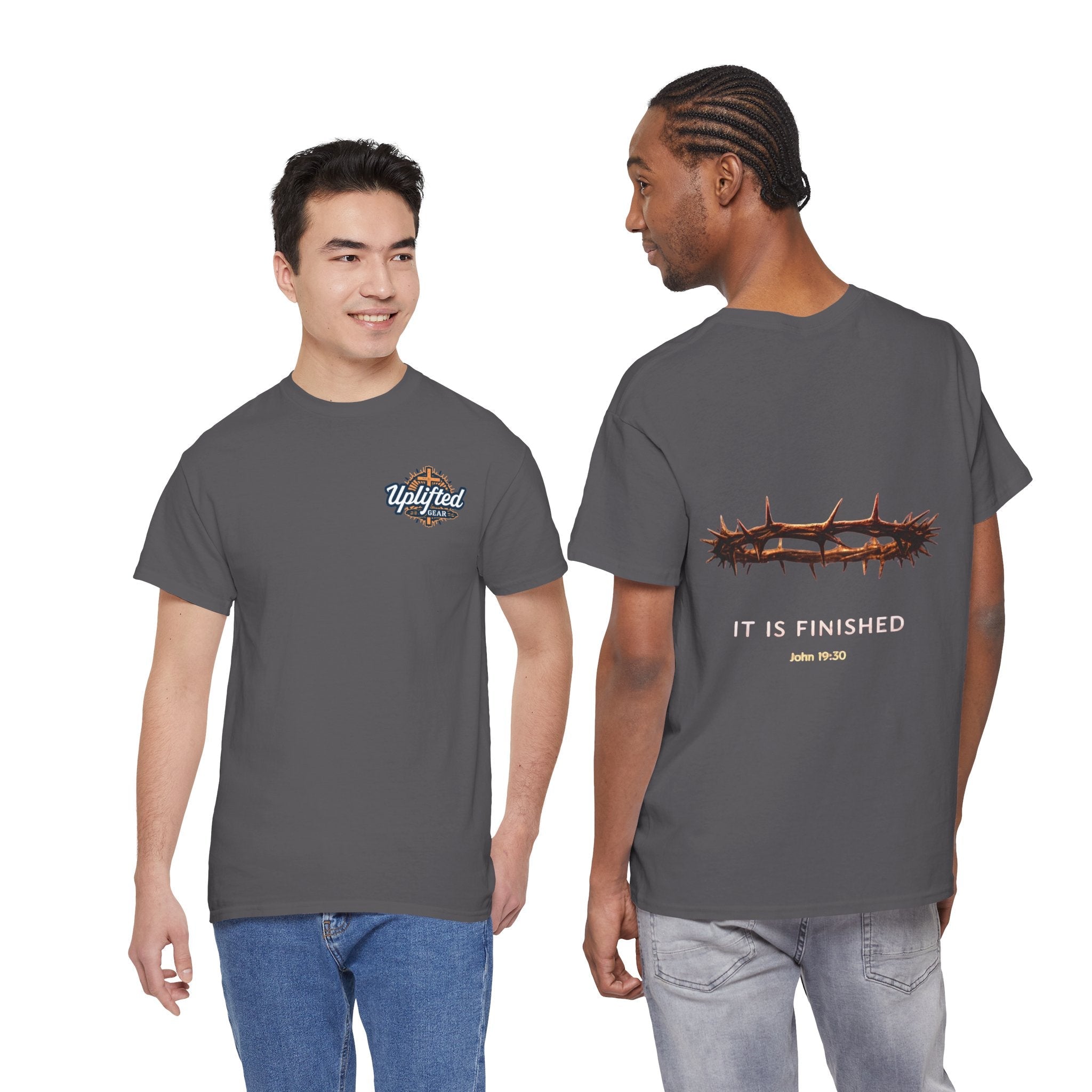 It Is Finished Crown of Thorns Tee — Christian John 19:30 Faith Shirt Printify