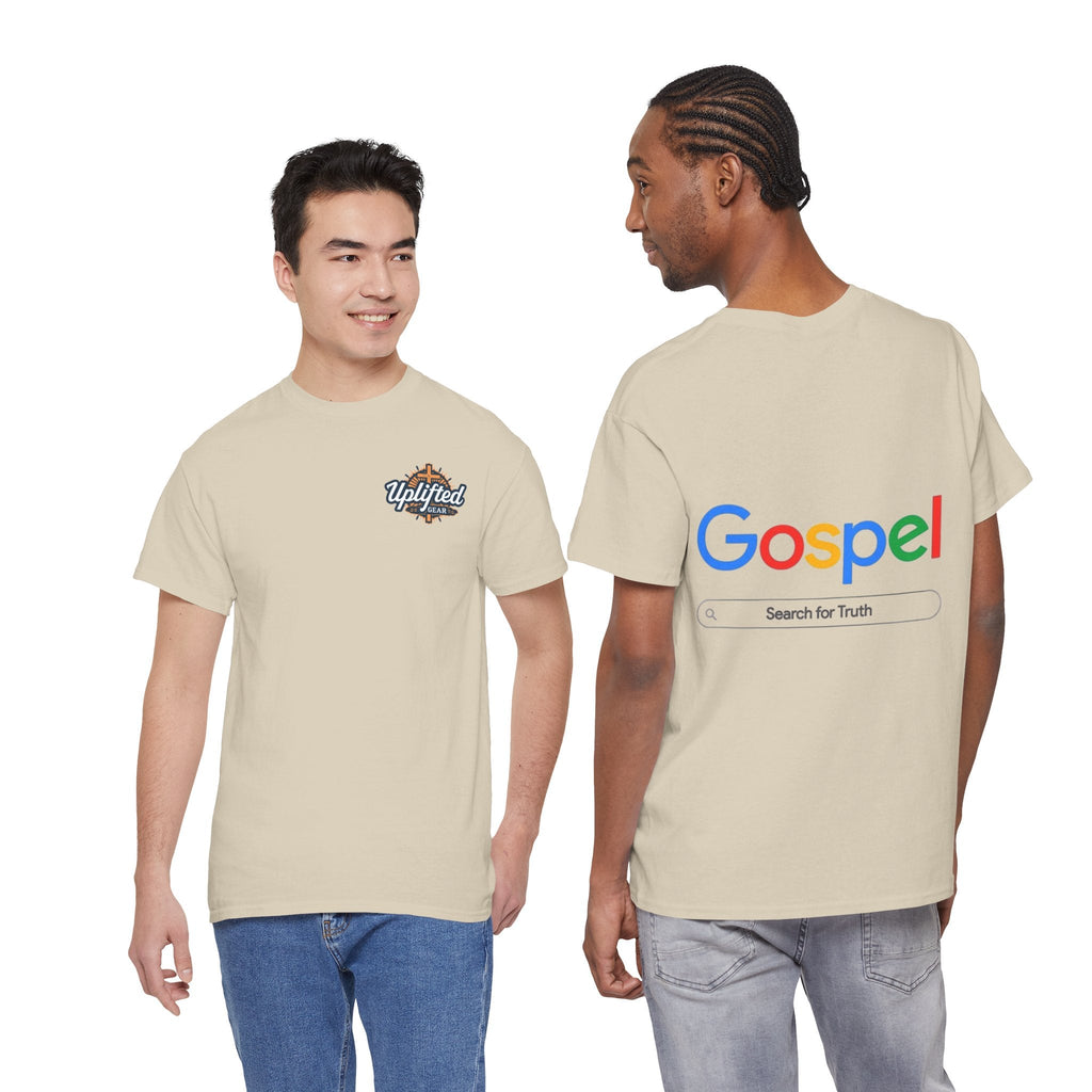 Gospel Graphic Tee — "Gospel" Colorful Logo Christian T-Shirt Printify