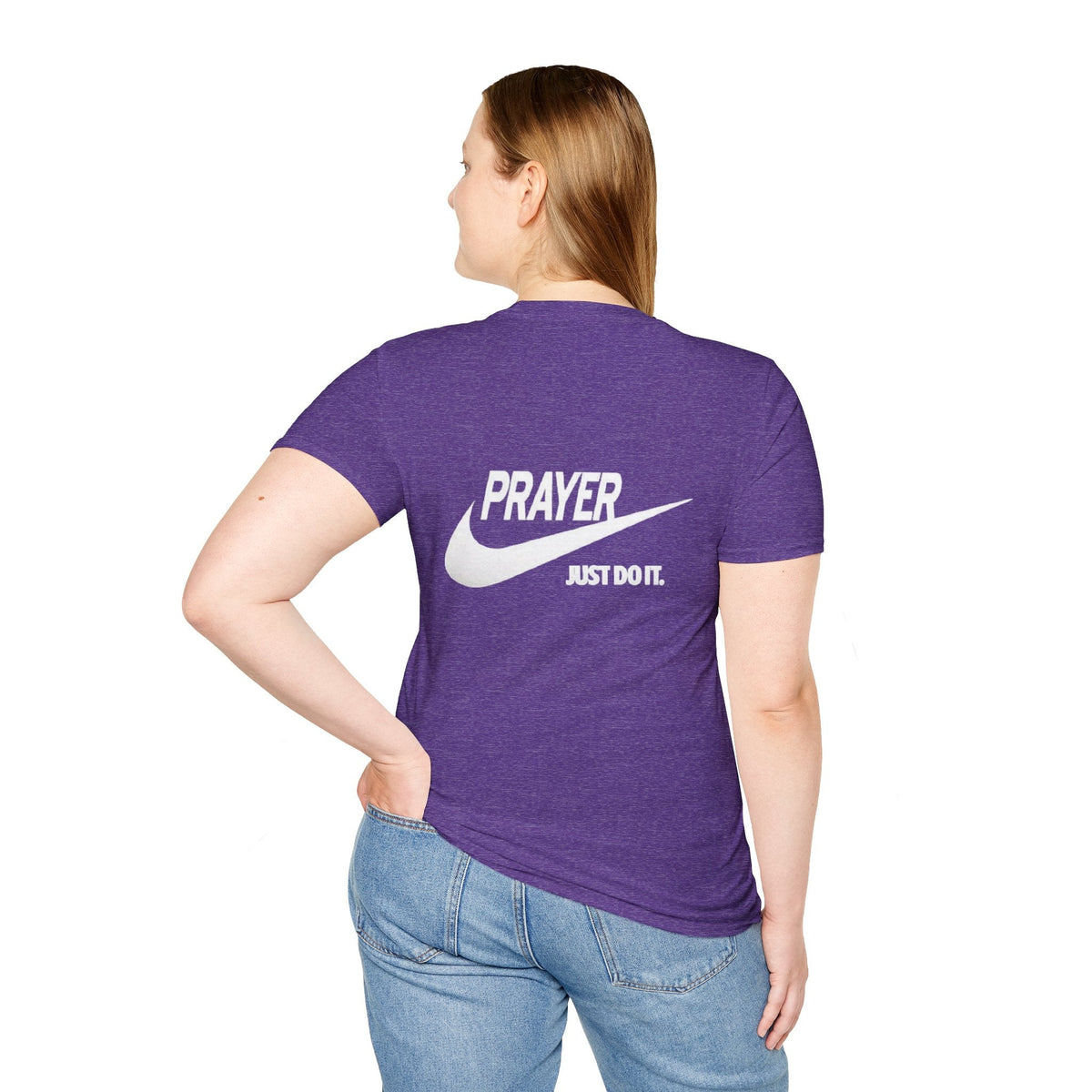 Prayer Just Do It T-shirt - Funny Christian Nike Parody T-shirt - Faith Gear Printify