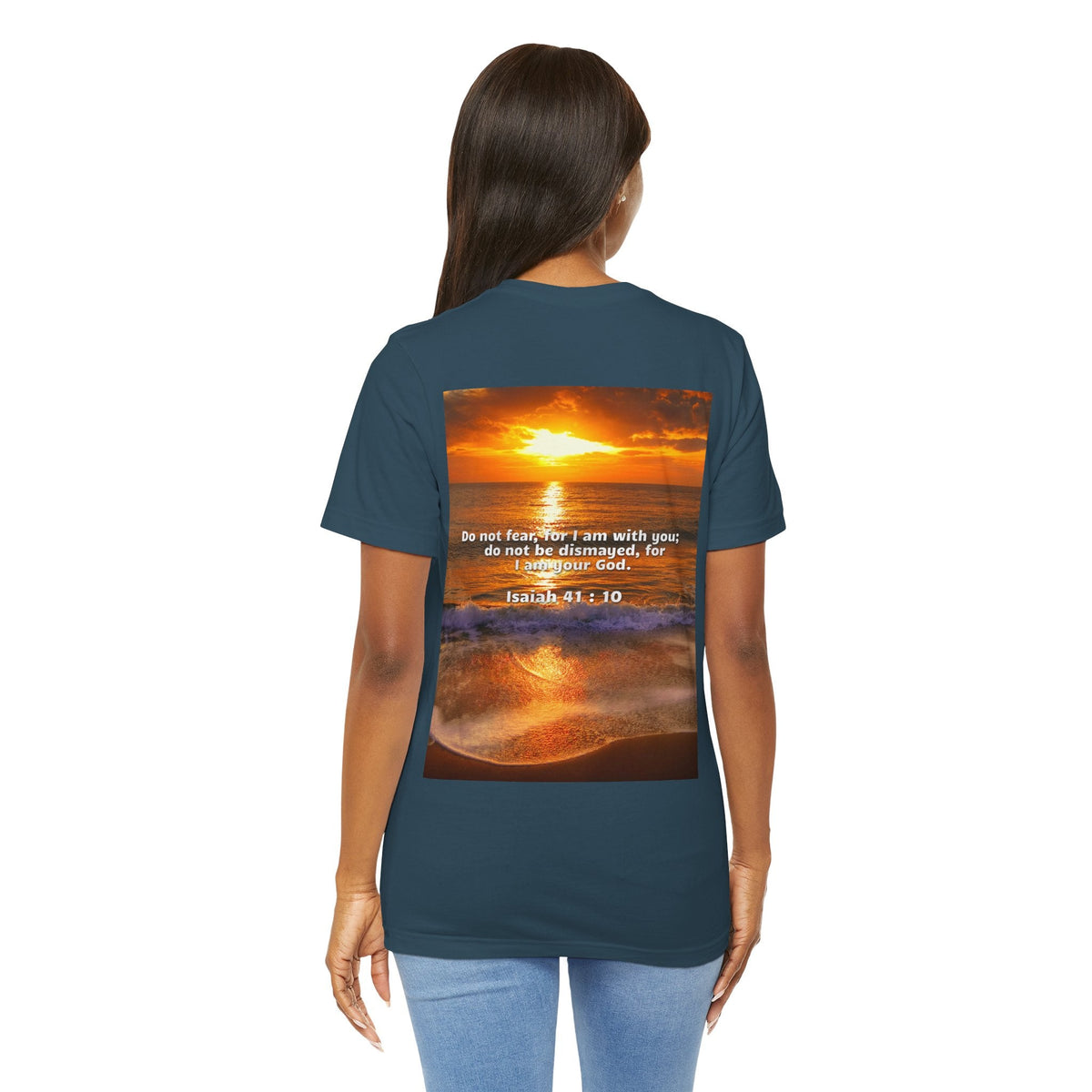 Bible Verse Unisex - Isaiah 41 : 10 Jersey Short Sleeve Tee Printify