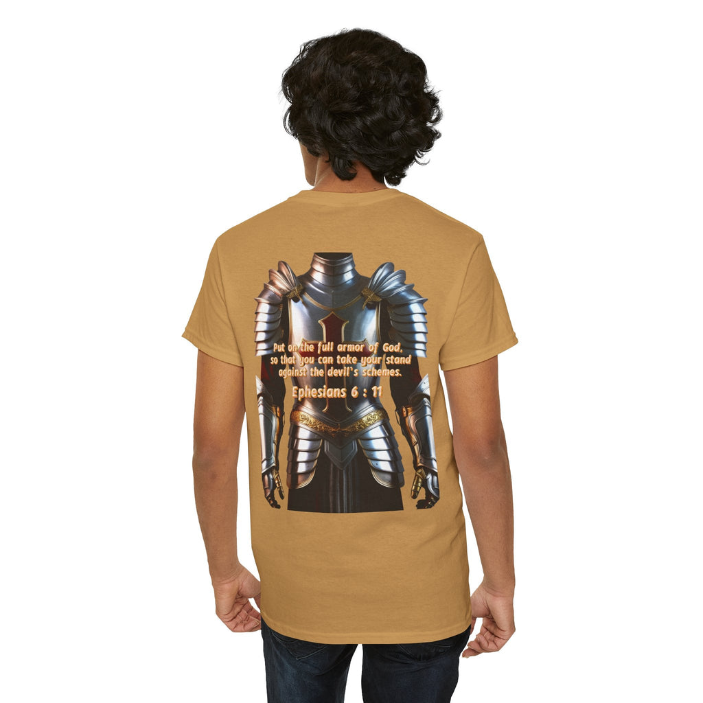 Religious Graphic Armor Of God Design - Unisex Heavy Cotton Tee Printify