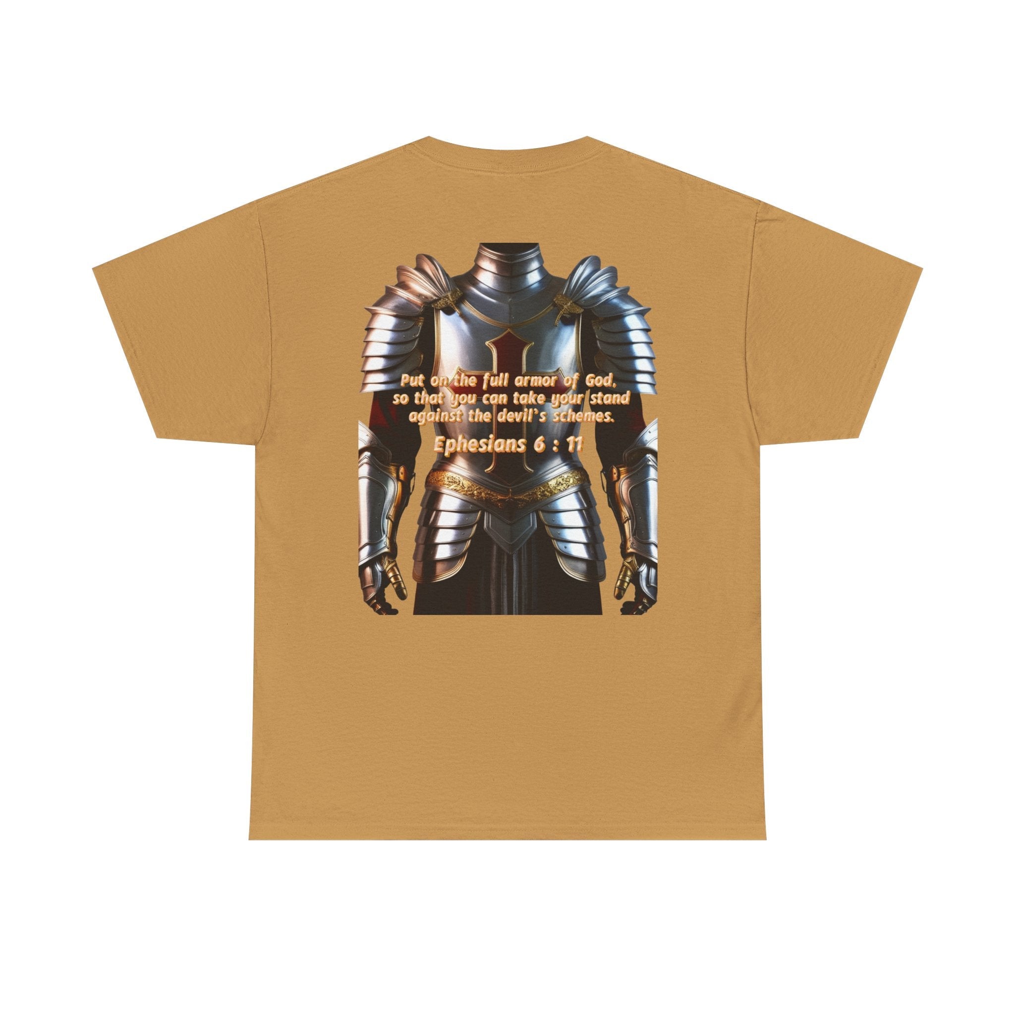 Religious Graphic Armor Of God Design - Unisex Heavy Cotton Tee Printify