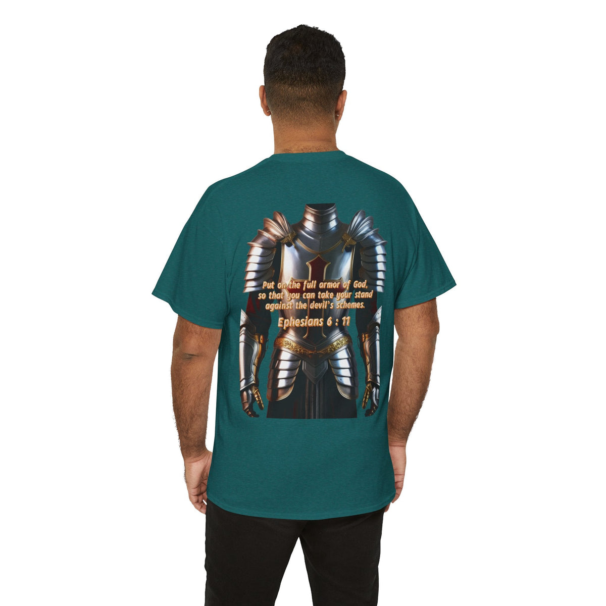 Religious Graphic Armor Of God Design - Unisex Heavy Cotton Tee Printify