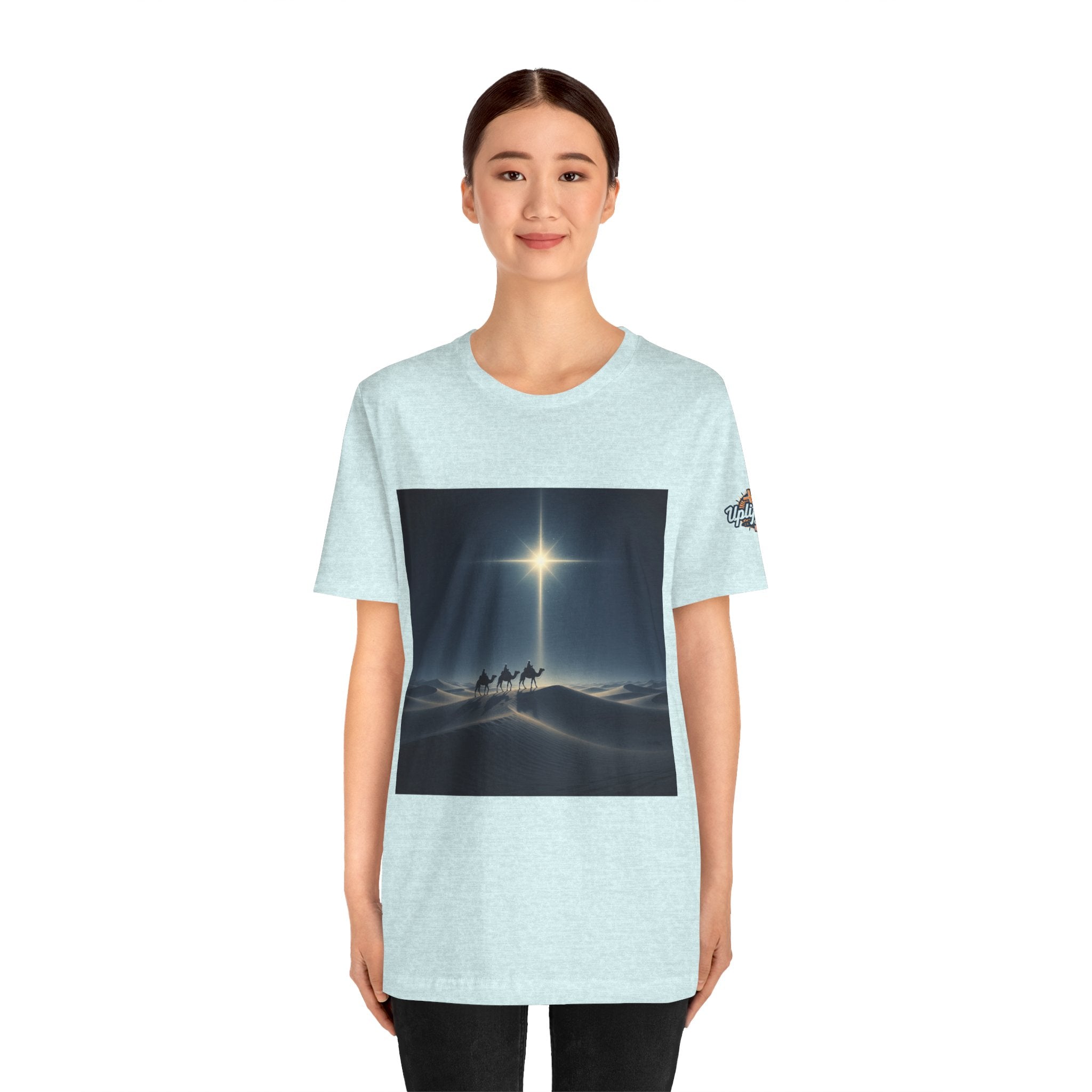 3 Wise Men T-shirt – Magi Camels Nativity Journey Christian Christmas T-shirt for Epiphany Faith & Holy Night Printify