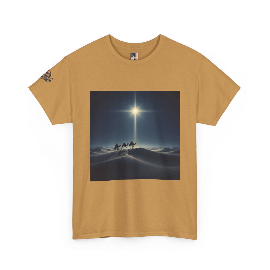 3 Wise Men T-shirt – Magi Camels Nativity Journey Christian Christmas T-shirt for Epiphany Faith & Holy Night Printify