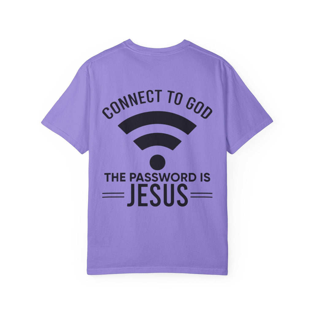 Connect to God T-shirt - WIFI Password is Jesus - Funny Christian Faith T-shirt Printify