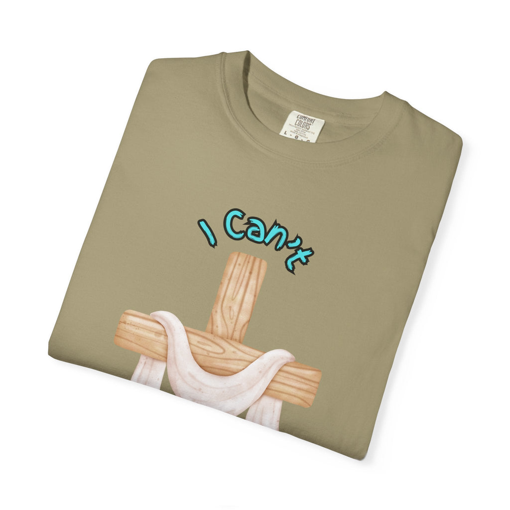 I Can’t, But I Know a Guy T-Shirt – Jesus Cross Christian Tee for Faithful Humor Printify