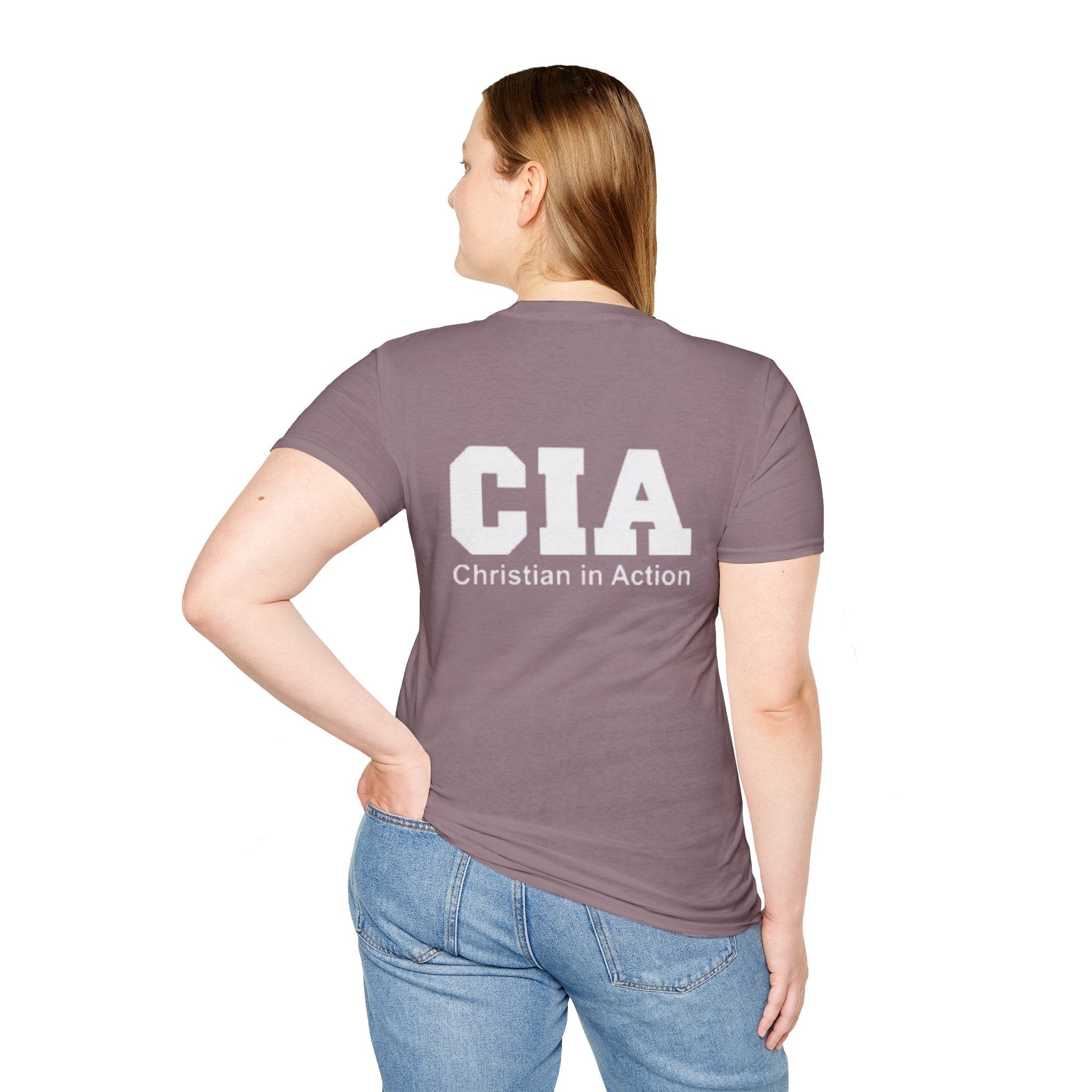 CIA Christian in Action T-shirt - Funny Faith Parody T-shirt - Mission Ready Apparel Printify