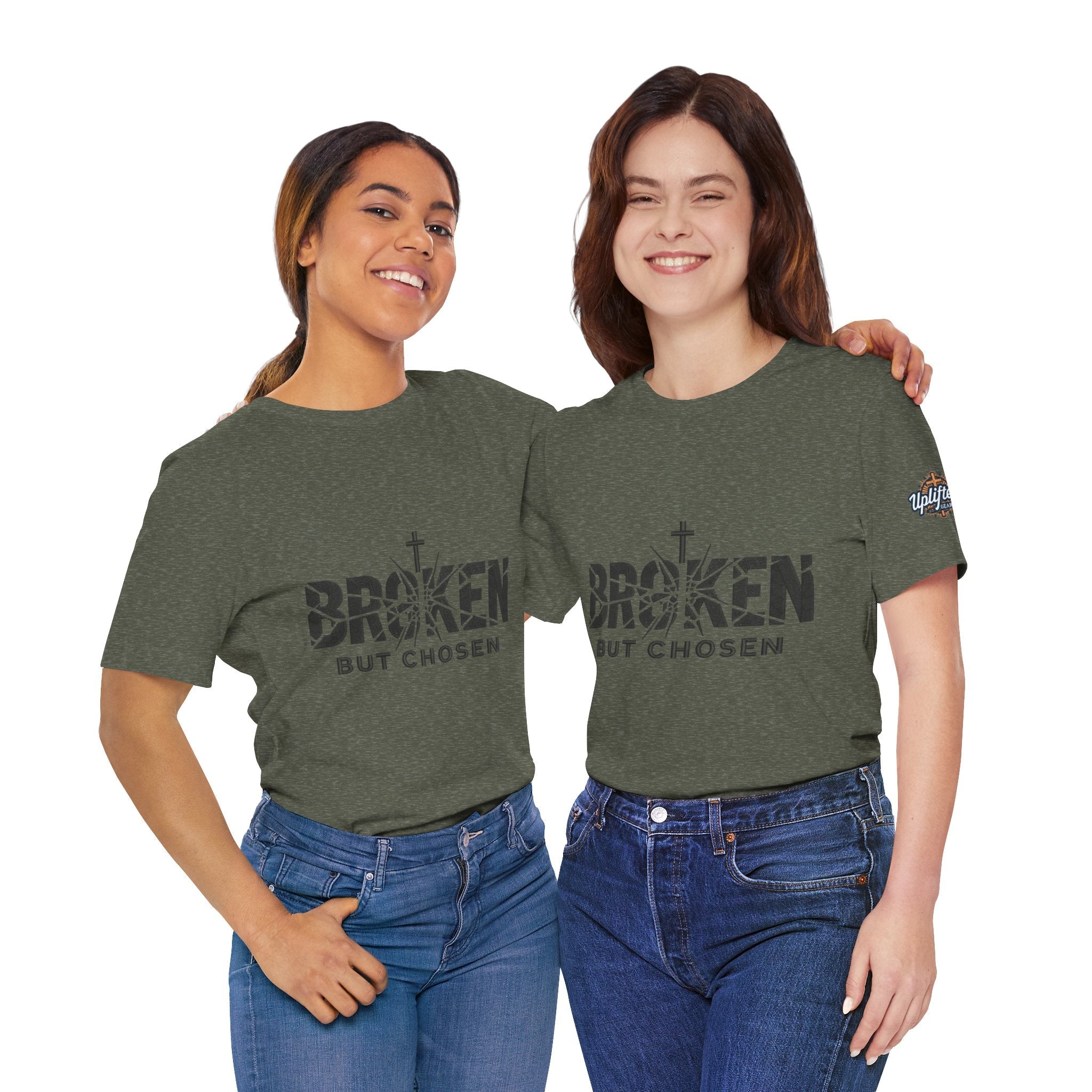 Broken But Chosen T-Shirt — Inspirational Faith Graphic Tee Printify
