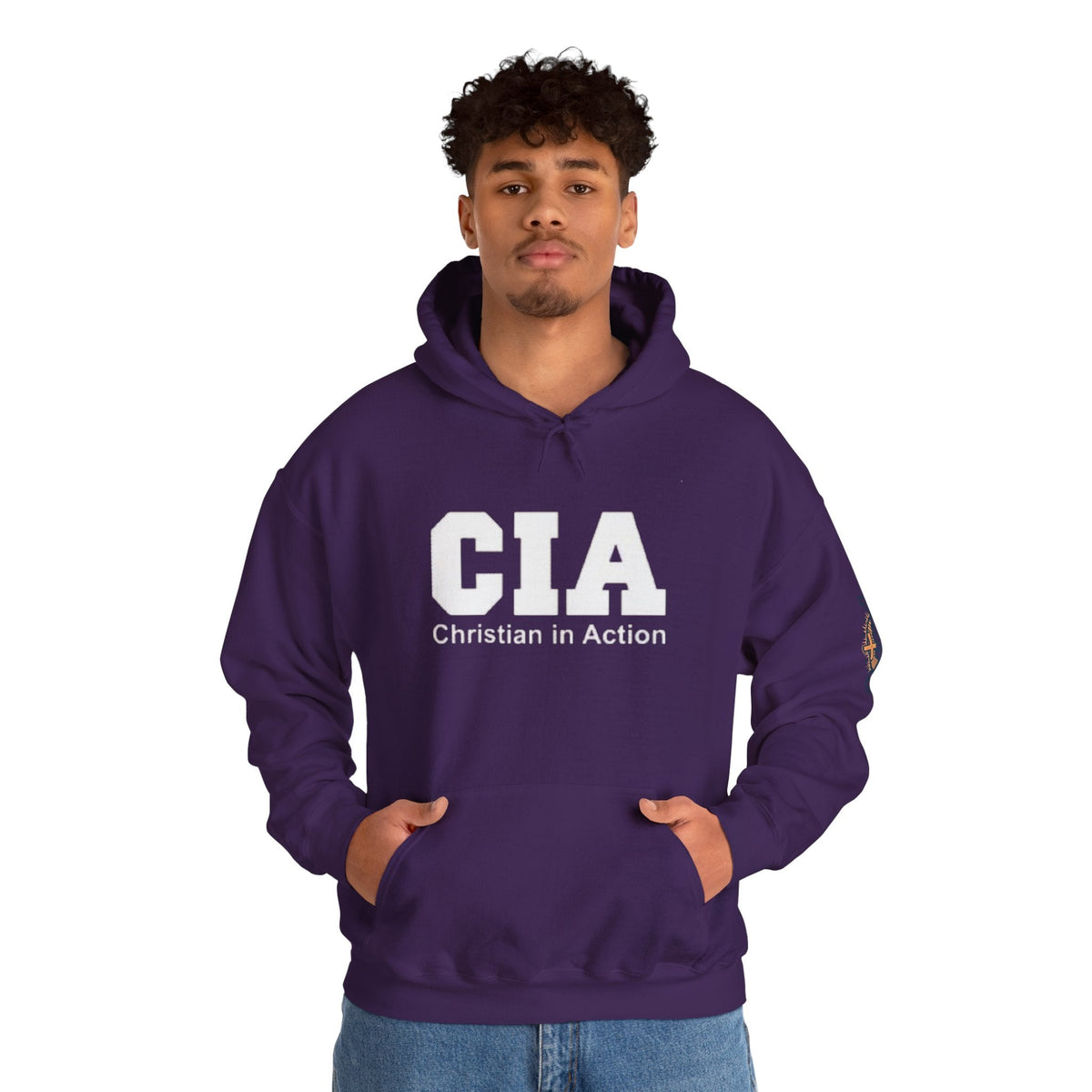 CIA Christian in Action Hoodie - Funny Faith Parody Hoodie - Mission Ready Apparel Printify