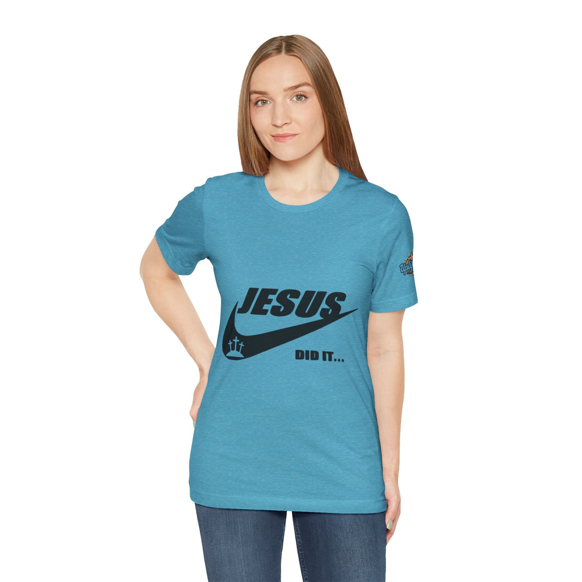 Jesus Did It T-shirt - Funny Christian Parody T-shirt - Faith & Victory Apparel Printify