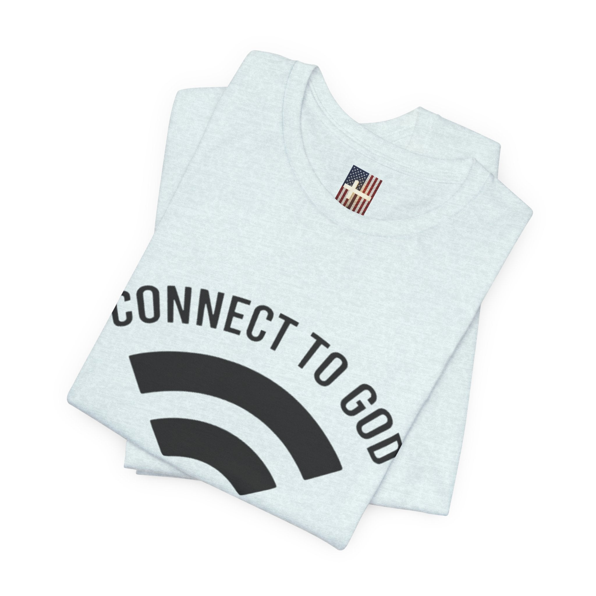 Connect to God T-shirt - WIFI Password is Jesus - Funny Christian Faith T-shirt Printify