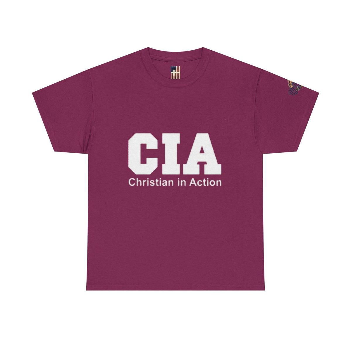 CIA Christian in Action T-shirt - Funny Faith Parody T-shirt - Mission Ready Apparel Printify
