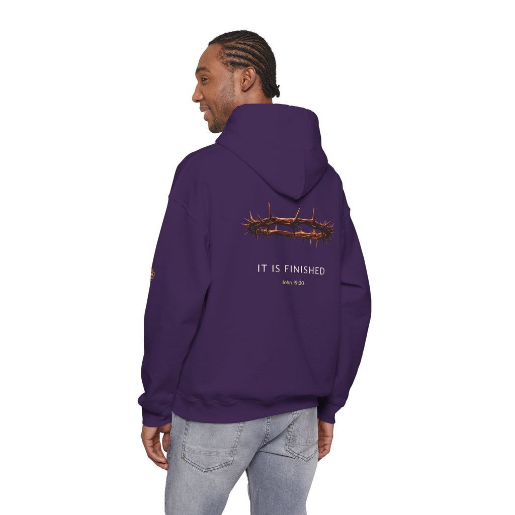 It Is Finished Crown of Thorns Hoodie — Christian John 19:30 Faith Hoodie Printify