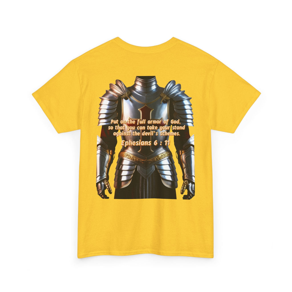Religious Graphic Armor Of God Design - Unisex Heavy Cotton Tee Printify