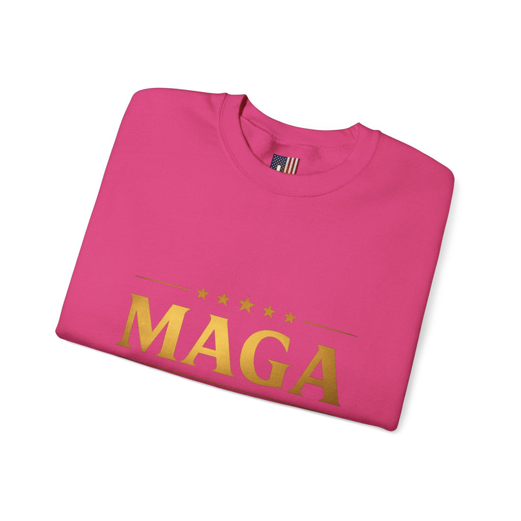 Sweatshirt — "MAGA Make America Godfearing Again" Gold Logo Crewneck Printify