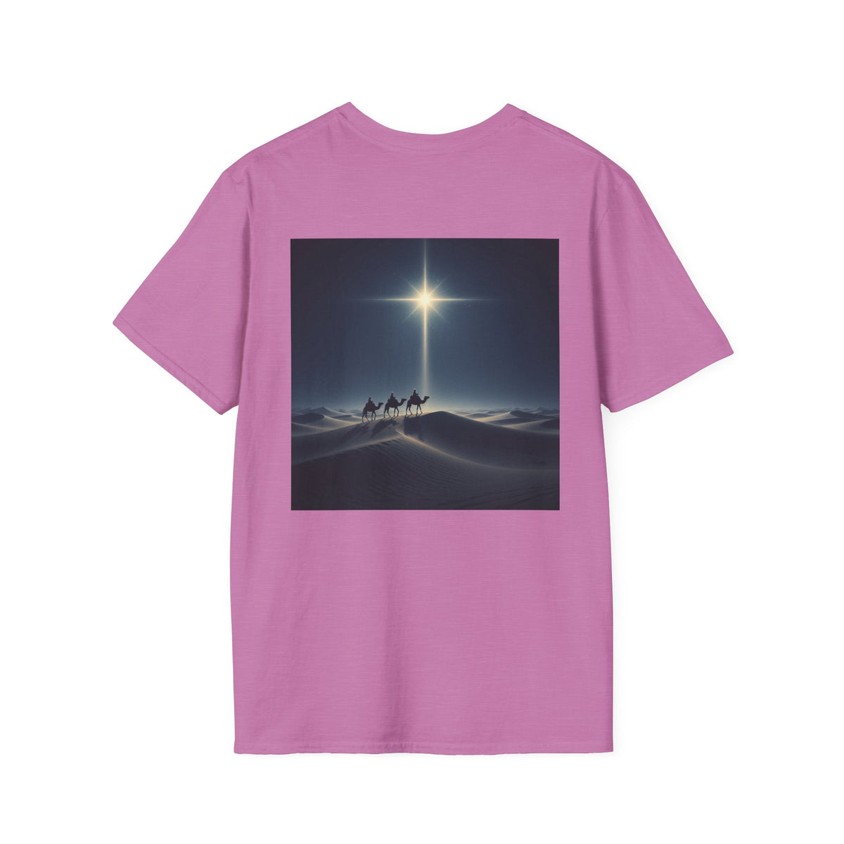 3 Wise Men T-shirt – Magi Camels Nativity Journey Christian Christmas T-shirt for Epiphany Faith & Holy Night Printify