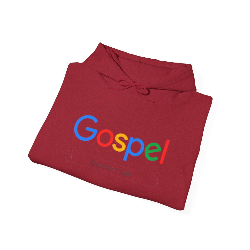 Gospel Hoodie — "Search for Truth" Christian Faith Pullover Printify