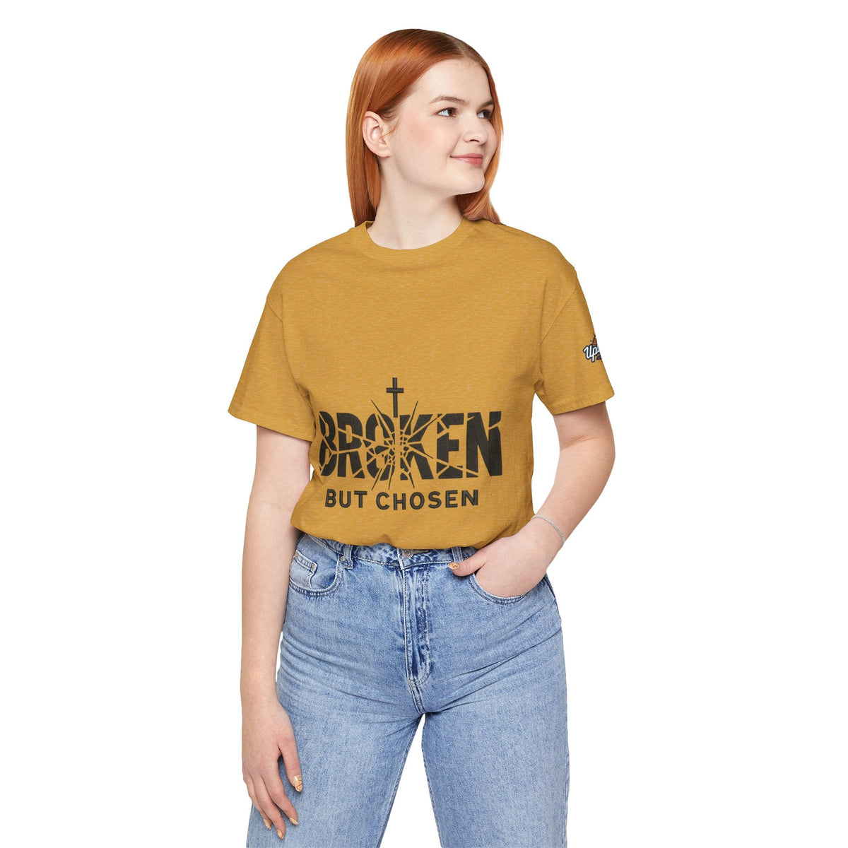 Broken But Chosen T-Shirt — Inspirational Faith Graphic Tee Printify