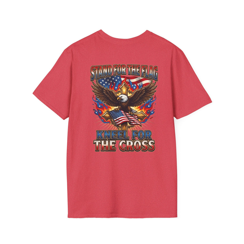 Stand for the Flag Kneel for the Cross T-shirt | Patriotic Eagle T-shirt Printify