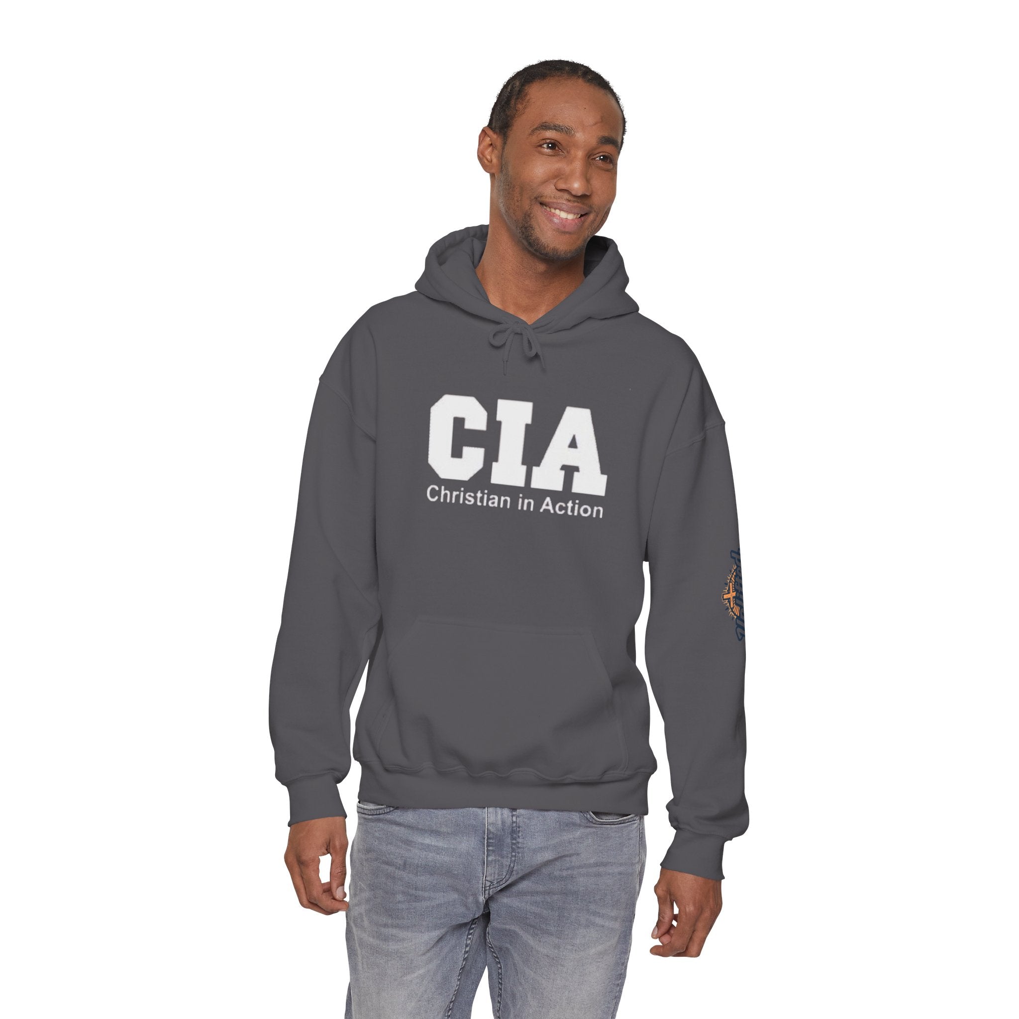 CIA Christian in Action Hoodie - Funny Faith Parody Hoodie - Mission Ready Apparel Printify