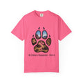 Strong and Courageous T-Shirt – Canine Pawprint Desert Joshua 1:9 Christian Tee Printify