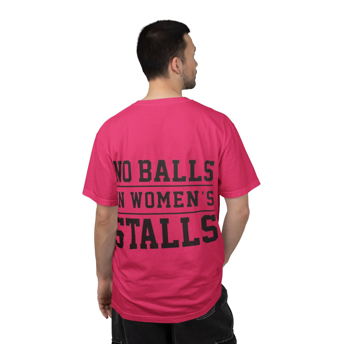 No Balls in Women’s Stalls Graphic Tee — Uplifted Sports Vibe T-Shirt Printify