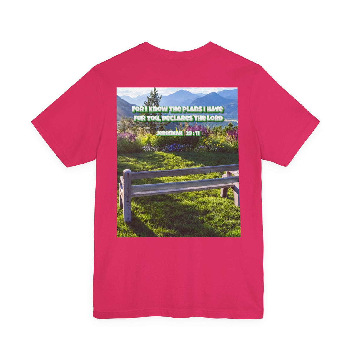 Bible Verse Unisex Tee - Jeremiah 29 : 11 Printify
