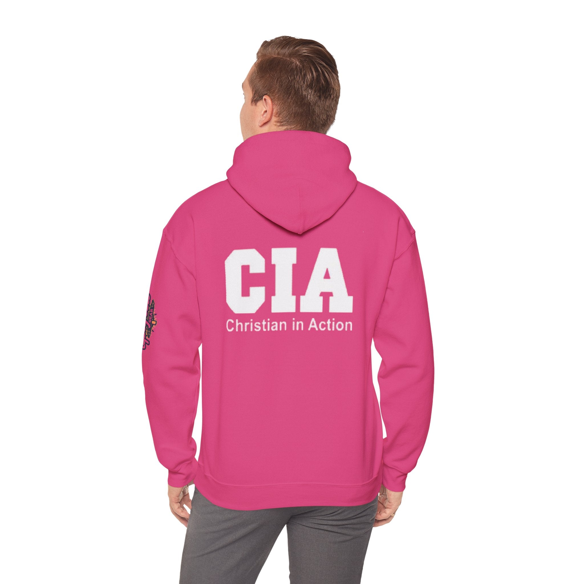 CIA Christian in Action Hoodie - Funny Faith Parody Hoodie - Mission Ready Apparel Printify