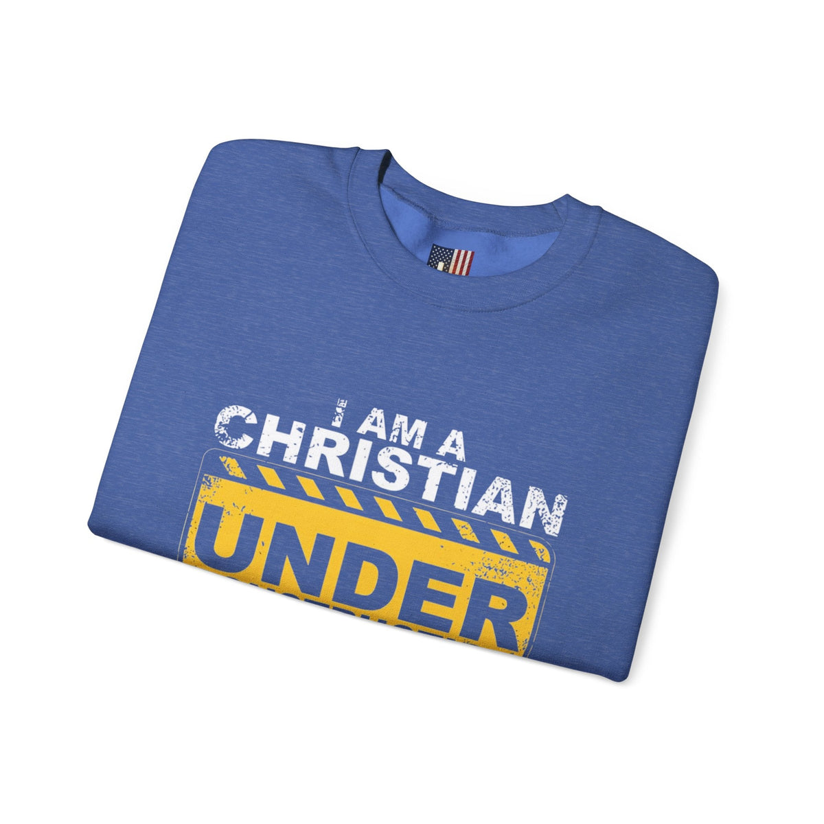 Christian Under Construction Sweatshirt | God Is Not Done With Me Yet Sweatshirt Printify