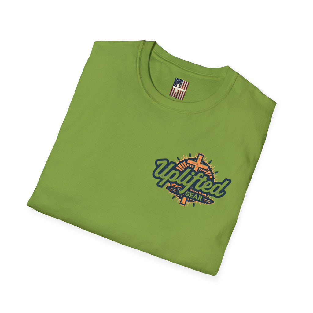 The Greatest Gift T-shirt – Cross Bow Present Christian T-shirt for Christmas Salvation & Eternal Faith Printify