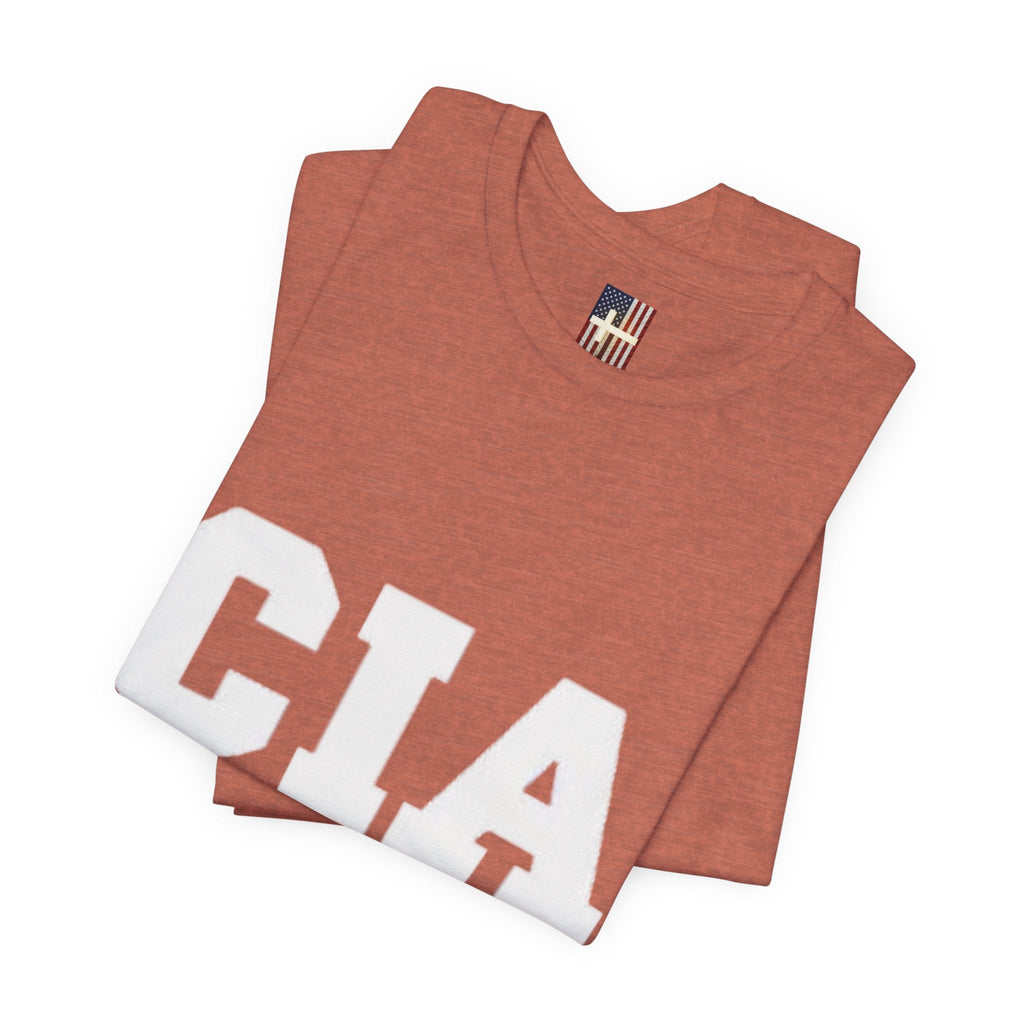 CIA Christian in Action T-shirt - Funny Faith Parody T-shirt - Mission Ready Apparel Printify