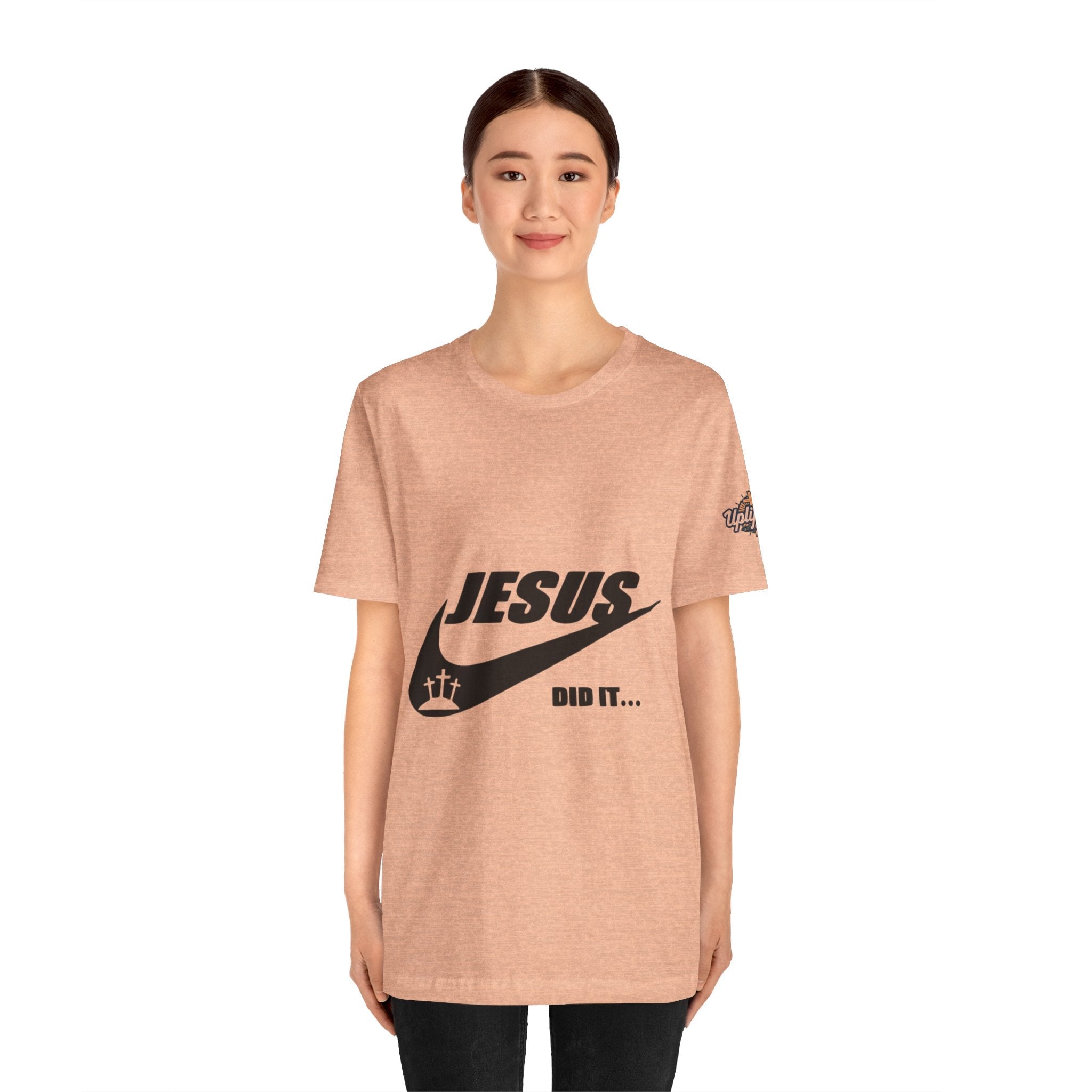 Jesus Did It T-shirt - Funny Christian Parody T-shirt - Faith & Victory Apparel Printify